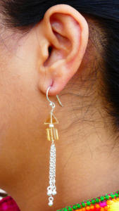 ชุดต่างหูห่วงโซ่สำหรับผู้หญิงอัญมณีซิทรีนชุบทอง925เครื่องแต่งกายสำหรับงานแต่งงานที่ทันสมัย - Product Image 6