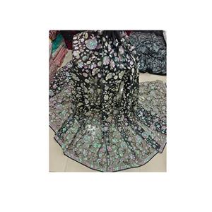 Tela de red de lentejuelas de arcoíris de diseñador Ideal para vestidos de novia Material de calidad premium disponible al por mayor - Product Image 5