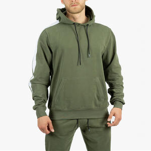 Sweats à capuche pour hommes personnalisés 100% coton éponge française broderie tissée lourde soleil délavé à l'acide fermeture éclair délavée - Product Image 1
