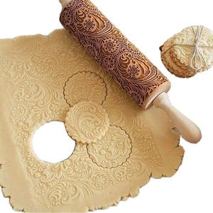 Latest 2025 <b>Wooden</b> Chakla Belan Superior Quality Eco-Friendly Flower Pattern <b>Rolling</b> <b>Pin</b> <b>Rolling</b> Board Wholesale Price Indian - Product Image 1