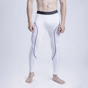 กางเกงออกกำลังกายสำหรับผู้ชายกางเกงวิ่งออกกำลังกายผ้าโพลีเอสเตอร์ผ้าสแปนเด็กซ์เลกกิ้งออกกำลังกายฟิตเนส MMA สำหรับผู้ชาย - Product Image 1