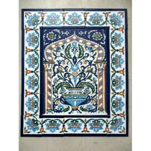 30 \ "X 36 \" มือวาดกระเบื้องเซรามิกแผงศิลปะแจกันดอกไม้จิตรกรรมฝาผนังผนังรูปลอกสำหรับ backsplash - Product Image 1