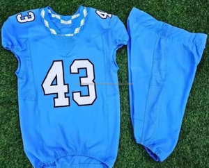 Wholesale <b>Unique</b> Quality Customized American Football Uniform Sublimation Breathable Anti-Bacterial Quick Dry Top New Style - Product Image 4