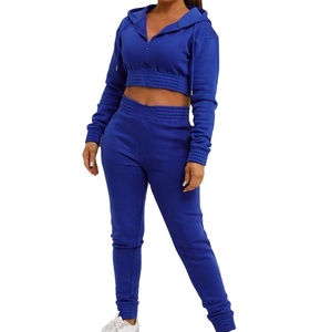 Traje de sudor lavado con ácido de diseño personalizado para mujer Top Nuevo chándal corto de talla grande con tops cortos Venta al por mayor Street Joggers Pants2026 - Product Image 2
