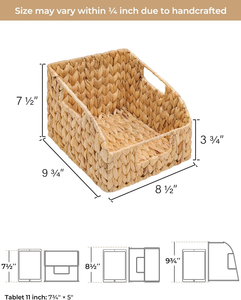 Set of 2 multi-purpose storage <b>baskets</b>, Storage <b>basket</b>, home organization accessory highly aesthetic, wholesale available. - Product Image 3