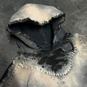 350GSM Heavy Weight Vintage Washed Crewneck Oversized Retro Streetwear Pullover Personalizable Hombres Sudadera desgastada - Product Image 2