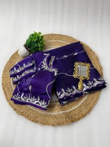 Premium Collection Zimmy Choo Seda Con Bordado Saree Mujer Moda Fabricante Y Proveedor De Surat - Product Image 6