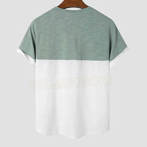 T-shirts Streetwear pour hommes conçus sur mesure en coton confortable et fibre de bambou bas quantité minimale de commande dernier style - Product Image 2