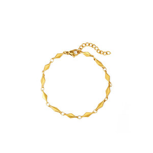Trendy Custom 316L Stainless Steel 14k 18k Gold Plated Necklace <b>Bracelet</b> Jewelry <b>Set</b> for Women wholesale - Product Image 6