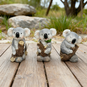 Tùy Chỉnh Rất Nhiều 3 Sống Động Như Thật Koala Bức Tượng Điêu Khắc Động Vật Hình Vườn Hình Trang Trí Cho Nhà Đồ Trang Trí Sân Vườn - Product Image 1