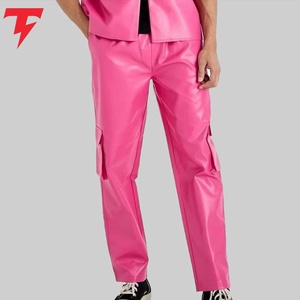 <b>Men</b> <b>Leather</b> Pants Genuine <b>Leather</b> Casual <b>Trousers</b> Durable Comfortable Stylish Everyday Fashion Custom Wholesale Clothing - Product Image 1