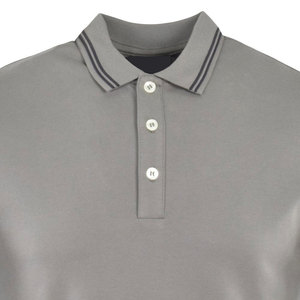 Nuevos polos personalizados transpirables anti-pilling de color sólido para hombre, polos informales lisos de alta calidad al por mayor para hombre - Product Image 3
