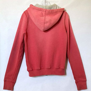 Sweat-shirt rose à capuche zippé avec appliqué motif 92 lettres, coupe classique, unisexe, décontracté, en polaire, pour l'automne - Product Image 4
