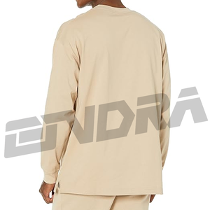 Mens quá khổ phù hợp với dài tay áo sơ mi được làm bằng cotton hữu cơ mềm mại cho thoải mái thời trang dạo phố Nhìn phong cách sạch sẽ rung cảm cao cấp - Product Image 3