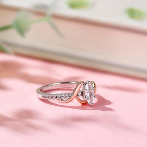 แหวนหมั้นเจลิยา อะมอเร่ ทรงมาร์คีส์ ตัวเรือนเงินสเตอร์ลิง - Product Image 5