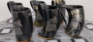 Taza de cuerno para beber vikingo de la mejor calidad para fiesta y taza divertida Taza de cuerno personalizada para hotel en casa y restaurante de India - Product Image 6