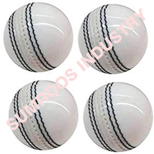 Pelota de críquet deportiva cosida a mano de alta calidad, pelota de críquet de cuero blanco para practicar, pelota dura de buena calidad - Product Image 6