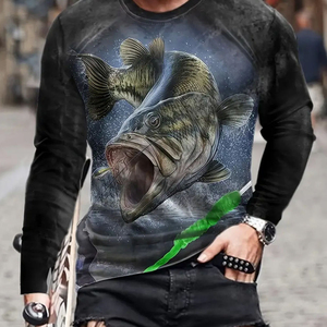 เสื้อตกปลาแขนยาวสำหรับผู้ชายเสื้อตกปลาแบบระเหิดแห้งเร็ว - Product Image 3