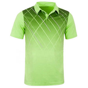 Personnalisé pour hommes solide pour chemise Impression par sublimation Respirant Anti-rides Séchage rapide Polyester Tissu Sportswear Golf Tennis Team - Product Image 3