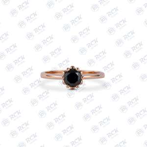 0,90 TCW redondo brillante corte amarillo oro celta boda banda para mujeres aniversario y regalo de cumpleaños para el amor - Product Image 3