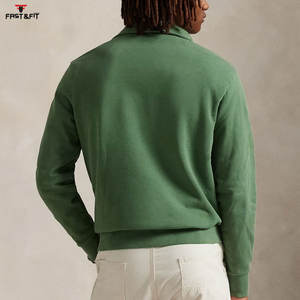 Pas Cher Prix Vente en Gros Fabricant Séchage Rapide Hommes sweats à capuche Bas quantité minimale de commande Léger Confortable Tissu Demi Zip Sweat - Product Image 3