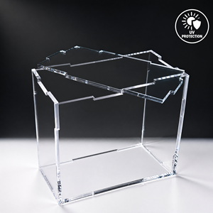 Custodia in acrilico press-fit resistente ai raggi UV al 99,9%, in acrilico colato, flat pack, senza colla, facile <span class=keywords><strong>da</strong></span> montare, per collezioni TCG - Product Image 1