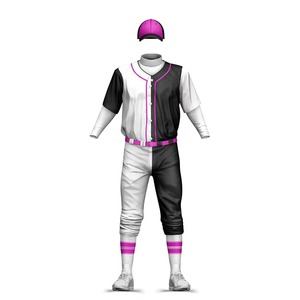 Maillot de baseball et de softball unisexe de qualité supérieure, impression numérique personnalisée, vêtements de sport grande taille, polyester respirant, ensembles imprimés pour adultes - Product Image 2