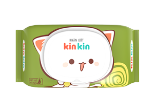 ผ้าเช็ดทำความสะอาดเด็ก OEM KinKin 80 ชิ้น เนื้อผ้านุ่มแบบไม่ถักทอ ผลิตจากเส้นใยเรยอนคุณภาพสูง ดูแลผิว ช่วยทำความสะอาด กลิ่นชาเขียว ฝาปิดสีเขียว ผลิตในเวียดนาม - Product Image 5