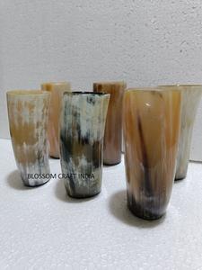 Coupe à boire viking en agate naturelle et corne de buffle de qualité supérieure avec finition brillante, gobelet en corne de vache pour fêtes et cadeaux - Product Image 6