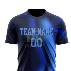 Concevez vos propres maillots de football d'équipe, manches courtes, col rond, séchage rapide, haute qualité, 100% polyester, unisexe - Product Image 3