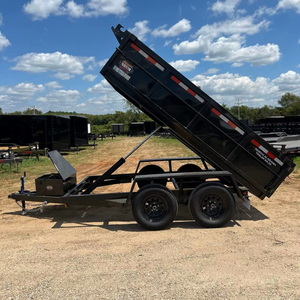 Envío Gratuito, Remolque Volquete 6X12 10000 GWR, Bomba de 12V para Subir/Bajar Carga, para Uso en Trabajo y Granja, Compacto, Resistente y Fácil de Remolcar - Product Image 1