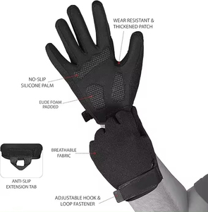 Support de poignet de qualité supérieure pour l'entraînement de musculation avec logo personnalisé, pour hommes, avec protection complète des doigts, idéal pour le cyclisme et les tractions – Meilleur prix - Product Image 3