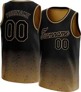 Maillot de basket-ball personnalisé en gros tissu à séchage rapide respirant pour les jeunes adultes nom personnalisé numéro Logo équipe certifiée - Product Image 1