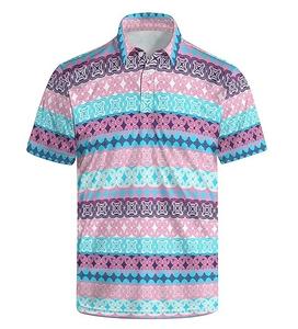 Vente en gros de polos à manches courtes pour hommes, polos imprimés avec logo personnalisé, t-shirt polo personnalisé de qualité supérieure pour hommes - Product Image 4