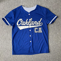 Camiseta de Béisbol con Estampado de Letras de California y Nueva York, Secado Rápido, Top Deportivo con Botones, Manga Corta, Jersey de Béisbol Unisex