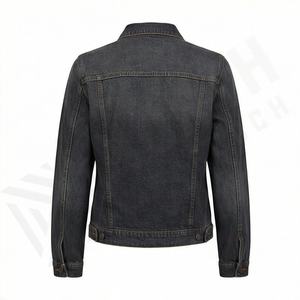 แจ็คเก็ตเดนิมลำลองแบบสั่งทำสำหรับผู้ชาย ไซส์ใหญ่พิเศษ ผ้าฝ้าย 100% ตัวเสื้อมีโลโก้ด้านหน้า ตัวเลือกแบบระบายอากาศได้ดี เหมาะสำหรับฤดูหนาว - Product Image 2