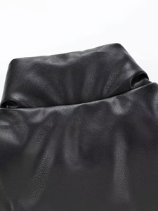 Chaqueta Acolchada Personalizada para Hombre, MOQ Bajo, Chaqueta de Invierno de Alta Calidad, Talla Grande, Negra, Marca Personalizada - Product Image 5