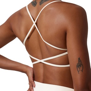 สปอร์ตบราคอวีสำหรับออกกำลังกายเล่นโยคะปรับแต่งด้านหน้าได้ - Product Image 5