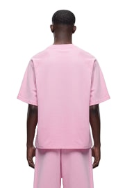 T-shirt surdimensionné en coton 100% pour homme, entraînement en salle de sport, en polyester avec impression numérique du logo, manches courtes, doux, en stock - Product Image 3