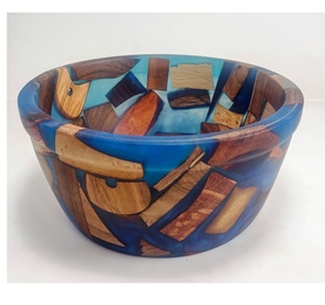 ชามเรซินอีพ็อกซี่เรซินทำด้วยมือดีไซน์หินอ่อนเป็นมิตรกับสิ่งแวดล้อมสำหรับปาร์ตี้และงานแต่งงานส่งตรงจากอินเดีย - Product Image 6