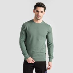 Sudadera GAI Prime Slim Fit, 100% Algodón Tejido, Verde, Tallas XXS a 6XL, Diseño de Parches con Serigrafía, Logotipo Personalizado para Correr - Product Image 1