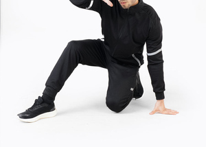 Lightweight Winter Windproof Reversible Streetwear Gym Wear Custom Screen Print Logo 100% Cotton Regular Fit <b>Zip</b> Jacket Jogger - Product Image 5