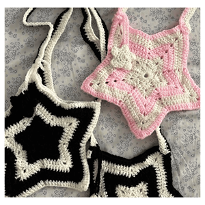 Sac en crochet, fil de coton tissé, sac fourre-tout pour les voyages à la plage, les courses au marché et le style estival, fabriqué au Vietnam pour l'exportation - Product Image 4