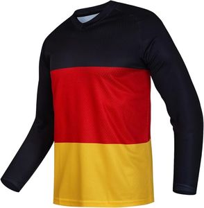 Sublimación Motocross Jersey manga larga poliéster carreras ropa transpirable secado rápido cómoda camisa deportiva para atletas - Product Image 2