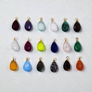 Colgante de Turquesa Azul en Forma de Lágrima de 8x11 mm - Dijes de Piedra Azul Verdosa Facetada de Plata de Ley 925 - Joyería Boho con Piedra de Nacimiento de Diciembre - Product Image 5