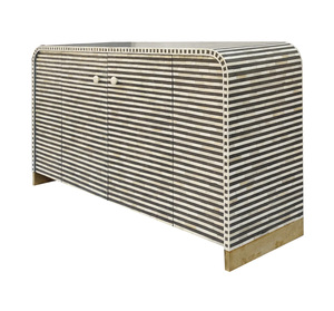 Stylish Hand Carved Solid Wooden Indian Traditional Living Room Cabinets with High Quality Two Door Cabinet <b>Buffet</b> - Product Image 3