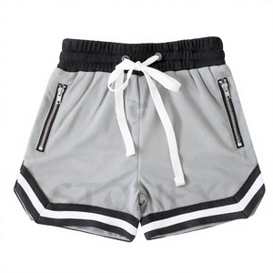 2026 New Style Vintage Baseball Shorts for Men Custom Logo High Quality Windproof Workout Shorts with High Waist <b>Elastic</b> Closure - Product Image 1