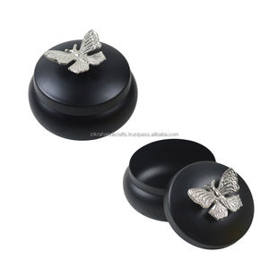 Recipiente de almacenamiento con tapa para cocina, recipiente redondo de azúcar decorado con oro y plata, suministros a granel creativos - Product Image 5