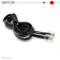 Câble téléphonique plat RJ11 6p4c de 1 pied, 3 pieds, 7 pieds