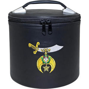 Delantales masónicos de cuero artificial hechos a mano de calidad superior para uso Shriner - Product Image 1